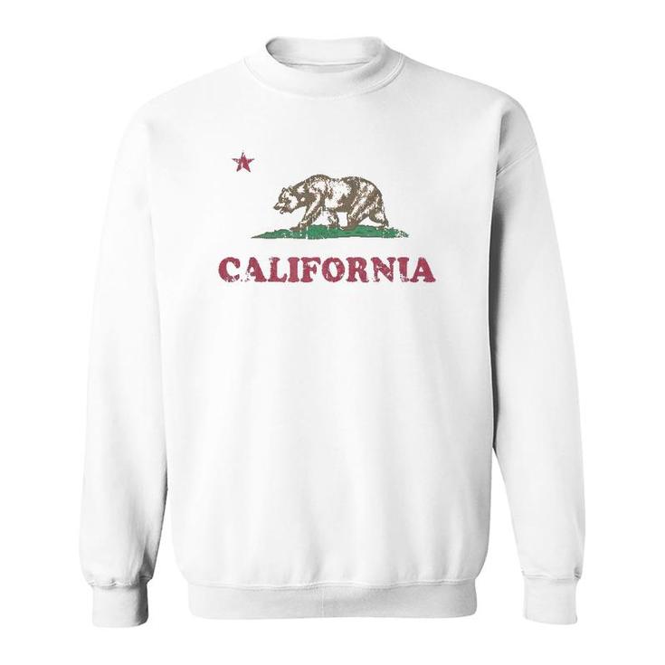 Retro California Republic Flag Gift Sweatshirt