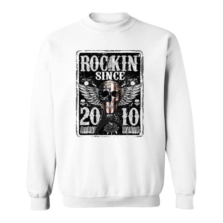 Rockin Since 2010  12 Years Old 12Th Birthday Classic Sweatshirt