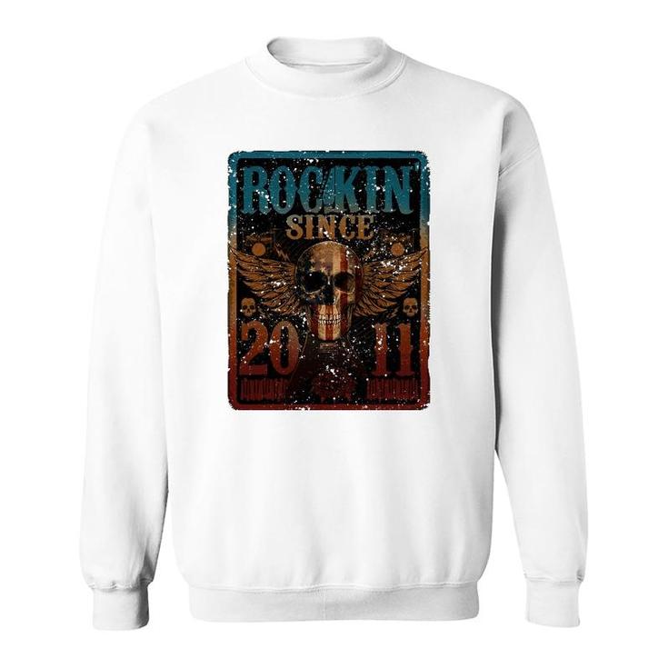 Rockin Since 2011  11 Years Old 11Th Birthday Classic Sweatshirt