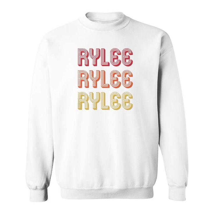 Rylee Gift Name Personalized Retro Vintage 80S 90S Birthday Sweatshirt