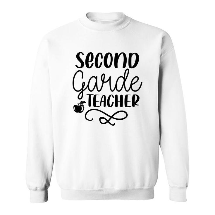 Second Grade Teacher Back To School Black Great Sweatshirt