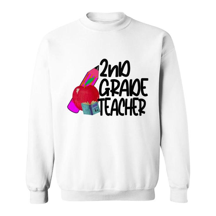 Second Grade Teacher Back To School Black Teacher Life Sweatshirt