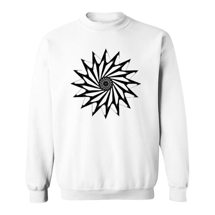 Symmetry Design And Illusion Circle Custom Sweatshirt