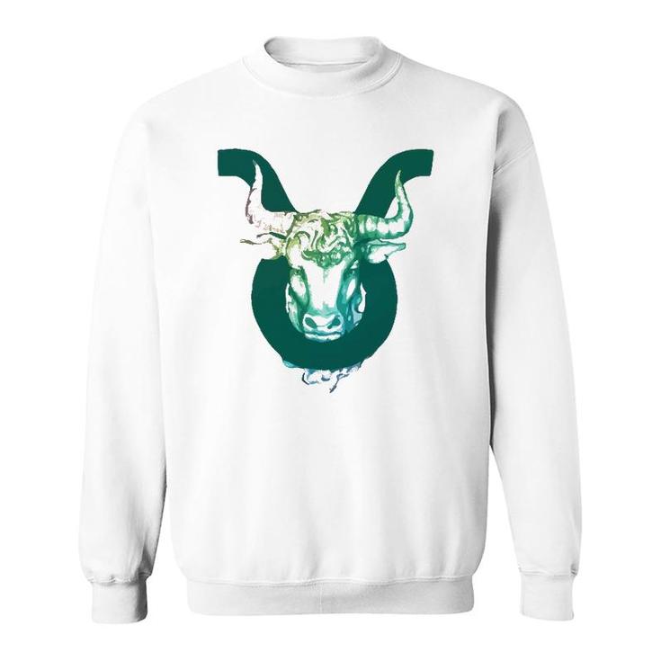 Taurus Watercolor Zodiac Gift Sweatshirt