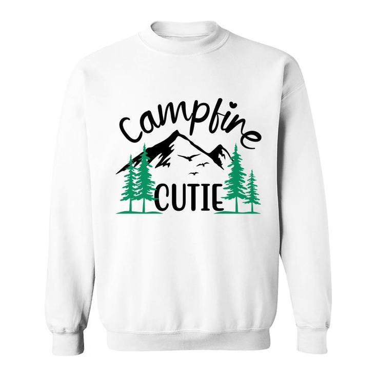 Travel Lover  Has Camp With Campfire Cutie In Their Exploration Sweatshirt