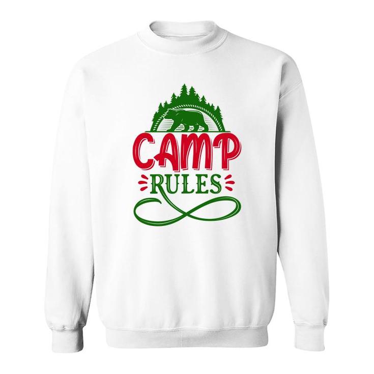 Travel Lover Makes Camp Rules For Them In The Exploration Sweatshirt