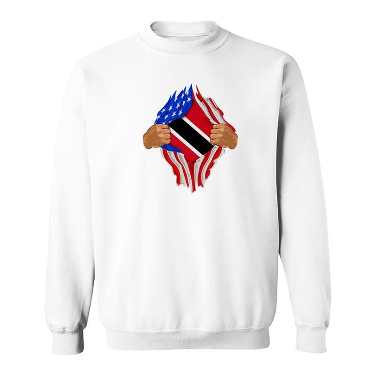 Trinidad And Tobago Blood Inside Me  Flag Gift Sweatshirt