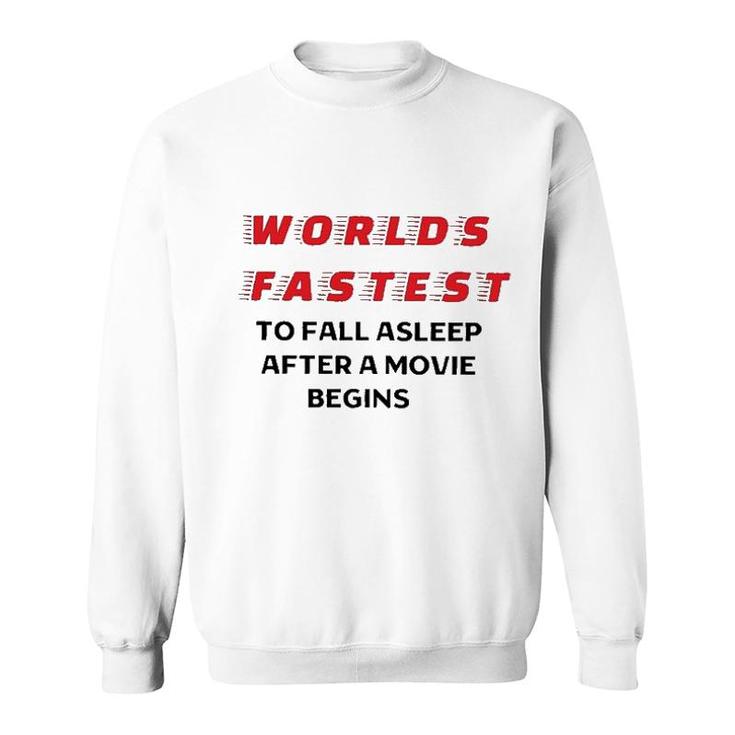 Worlds Fastest To Fall Asleep After A Begins 2022 Trend Sweatshirt