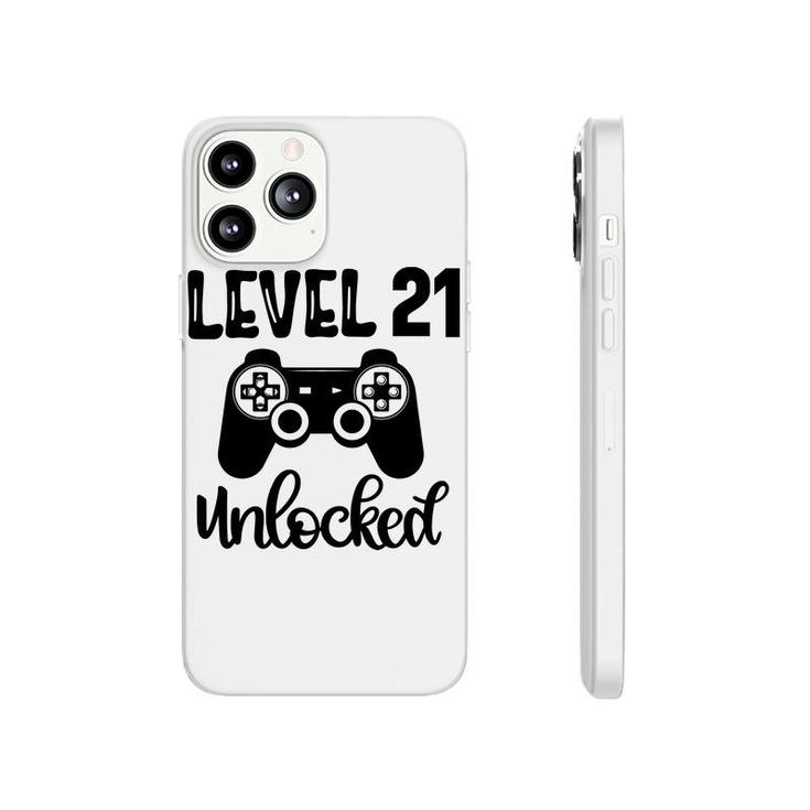 21St Birthday Black Gamer Unlocked Level Phonecase iPhone