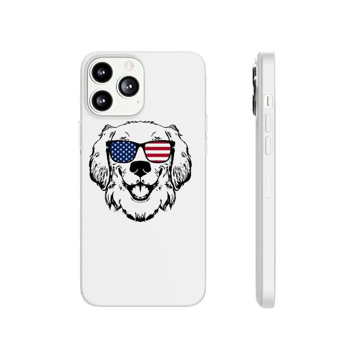 4Th Of July Golden Retriever Us American Flag - July Fourth Phonecase iPhone