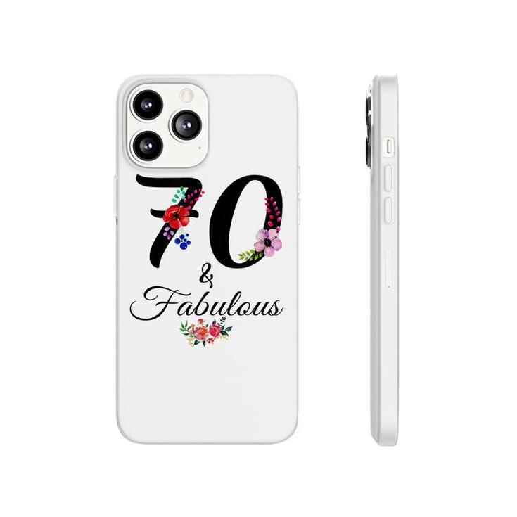 70 & Fabulous 70 Year Old Vintage Floral 1952 70Th Birthday  Phonecase iPhone