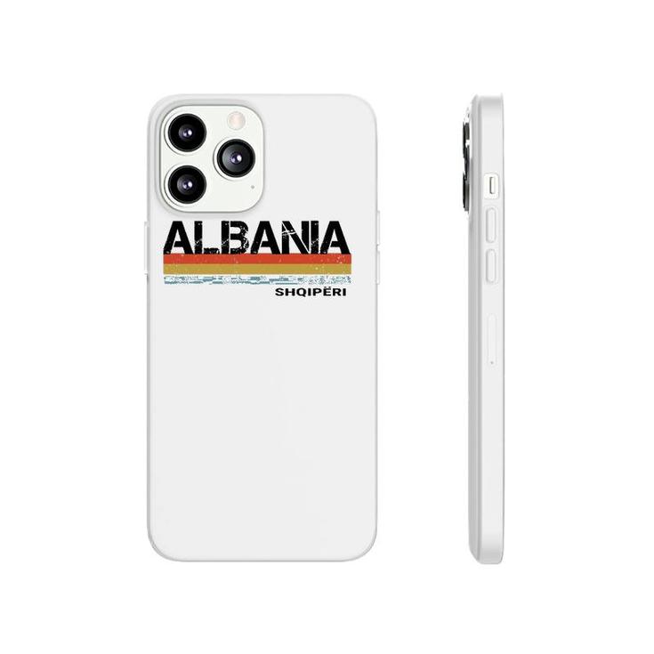 Albania Retro Vintage Stripes Men And Women Phonecase iPhone
