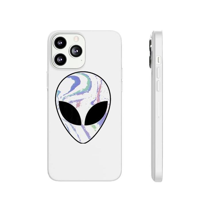 Alien Head Colorful Alien  Rave Tee Believe Ufo  Phonecase iPhone