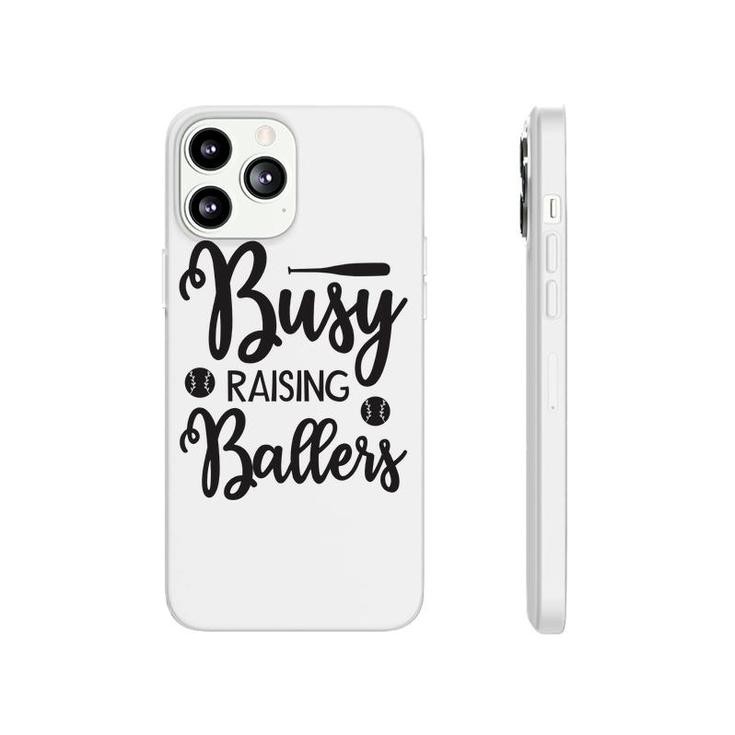Busy Raising Ballers Gray And Black Graphic Phonecase iPhone