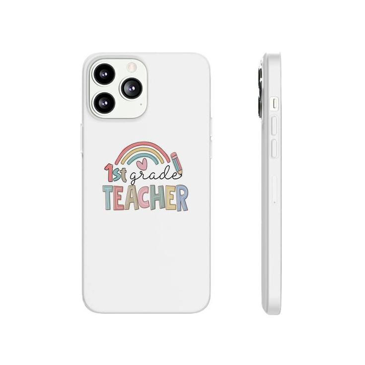 Colorful Rainbow 1St Grade Teacher Custom For Teacher Phonecase iPhone