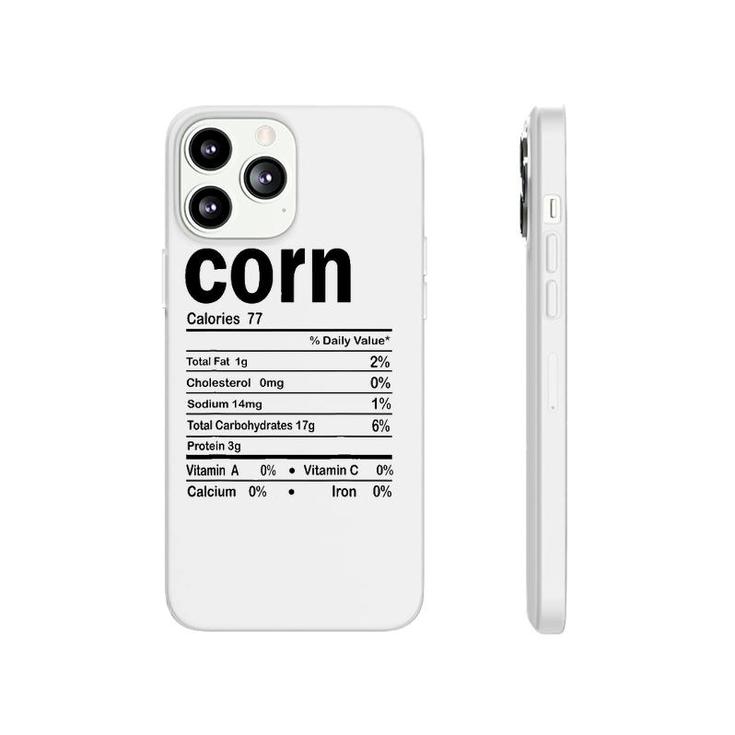 Corn Nutrition Facts Funny Thanksgiving Christmas Food Phonecase iPhone