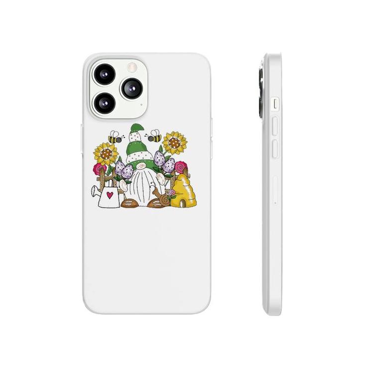 Cute Flower Garden Gnome With Bees And Flowers Gift Gardener Phonecase iPhone