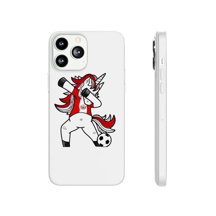 Dabbing Soccer Unicorn Peru Peruvians Football Phonecase iPhone