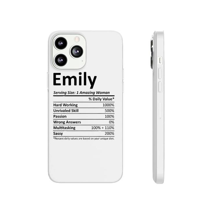 Emily Nutrition Personalized Name Funny Christmas Gift Idea Phonecase iPhone