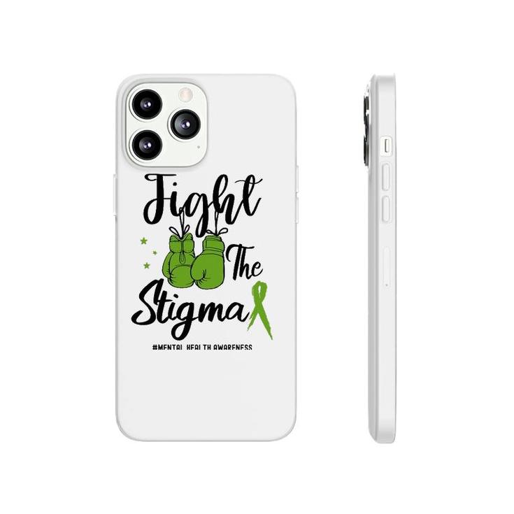 Fight The Stigma Mental Health Awareness May Green Ribbon Phonecase iPhone