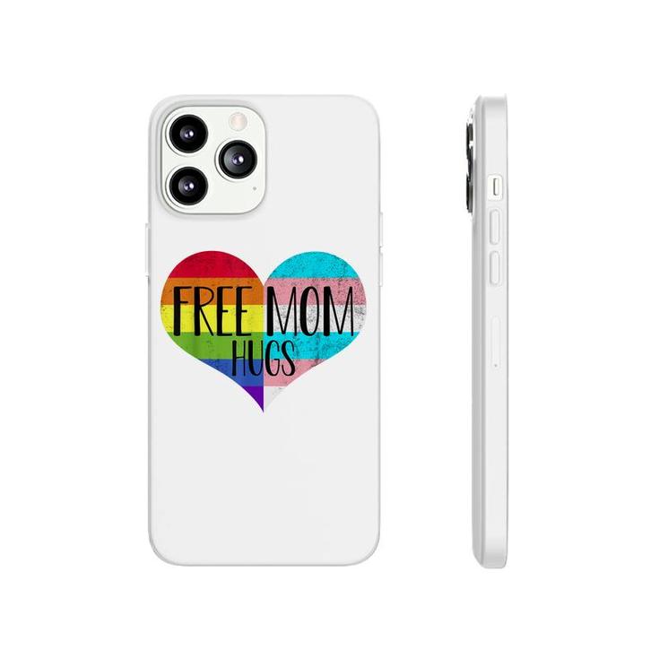 Free Mom Hugs Transgender Rainbow Flag Gay Pride  Phonecase iPhone