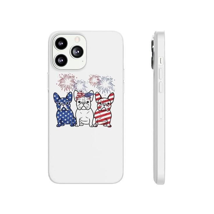 French Bulldog American Flag 4Th Of July Independence Day Phonecase iPhone