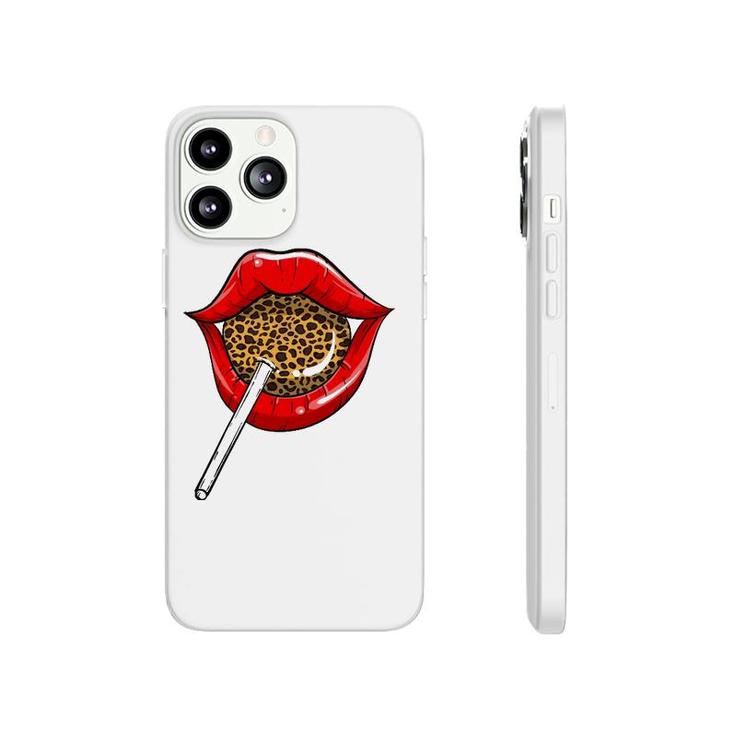 Funny Red Lip Leopard Print Gift Cheetah Lolly Men Women Phonecase iPhone Funny Red Lip Leopard Print Gift Cheetah Lolly Men Women Phonecase iPhone