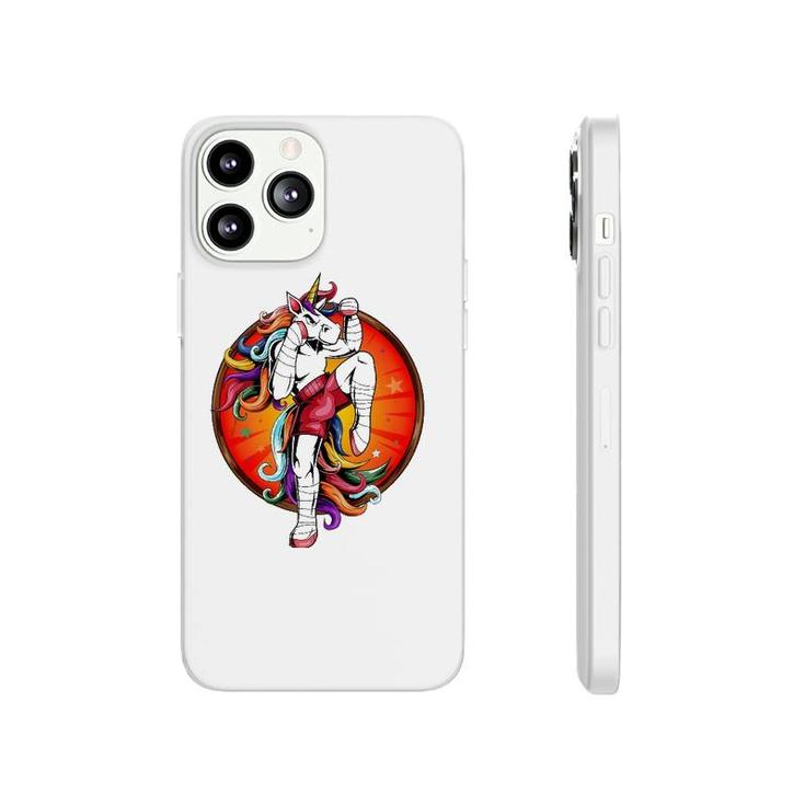 Funny Unicorn Muay Thai Karate Kickboxing Samurai  Phonecase iPhone