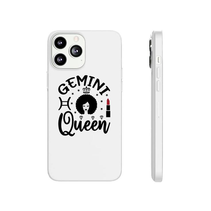 Gemini Girl Curly Hair Lipstick Decoration Birthday Phonecase iPhone