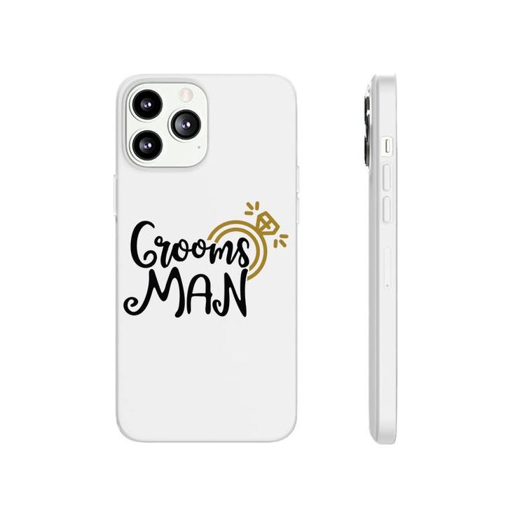 Groom Bachelor Party Grooms Man Black Phonecase iPhone