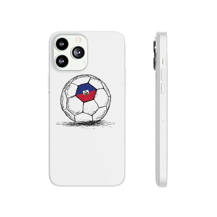 Haiti Haitian Flag Design On Soccer Ball Phonecase iPhone