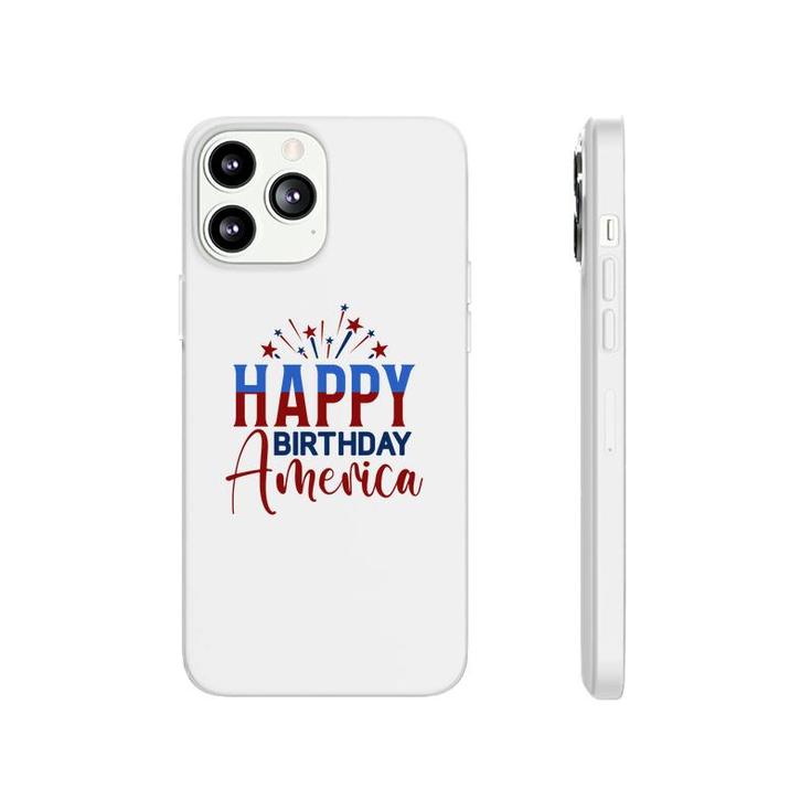 Happy Birthday America July Independence Day Red Blue 2022 Phonecase iPhone