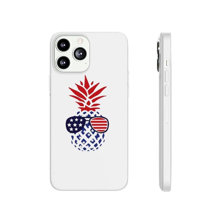 Hawaiian Pineapple American Flag Sunglasses 4Th Of July Phonecase iPhone