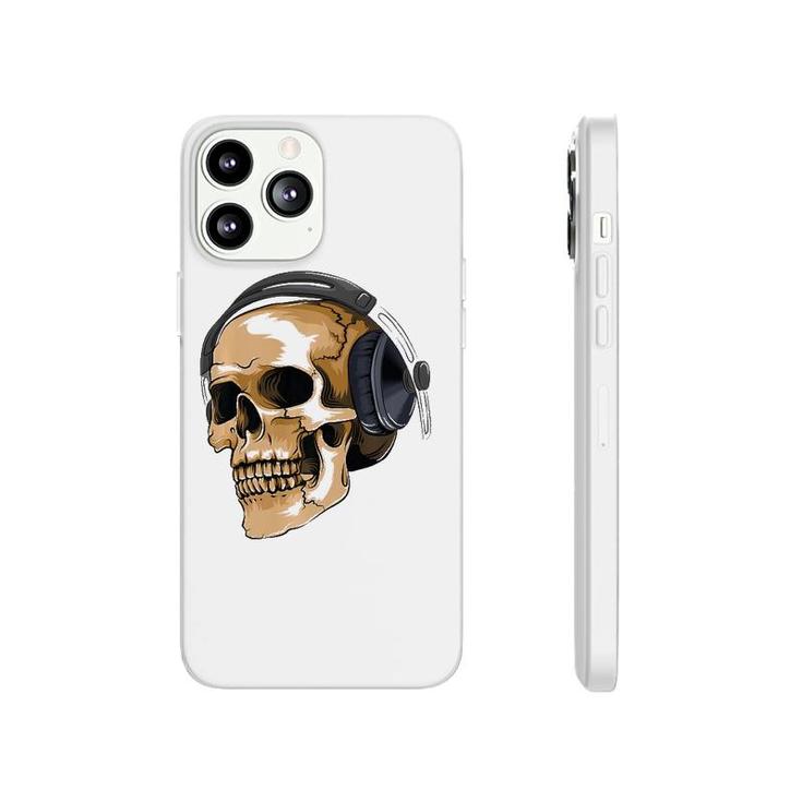 Headphone Skull Electronic Hard Style Musician Gift Phonecase iPhone