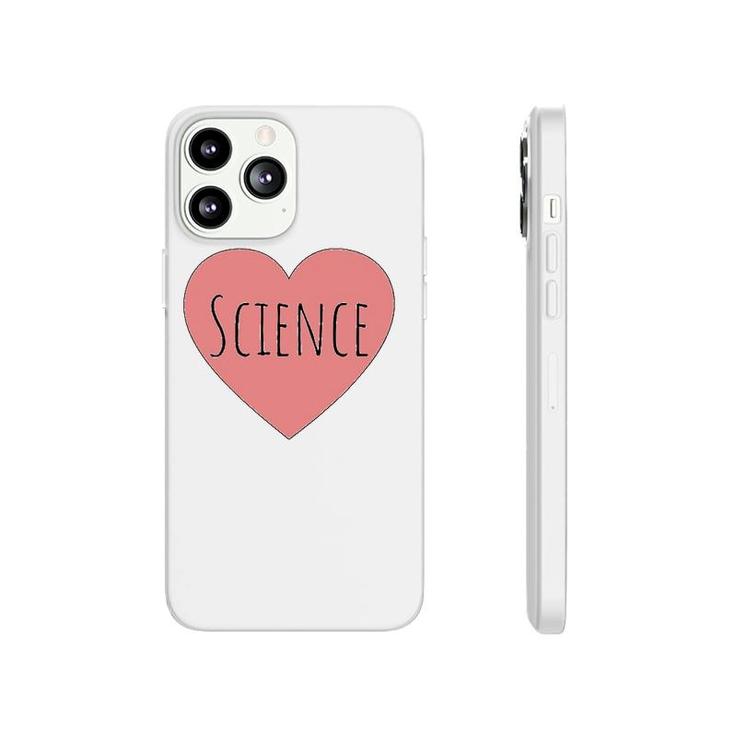Heart Pastel Pink Valentine Humor Scientists I Love Science Phonecase iPhone