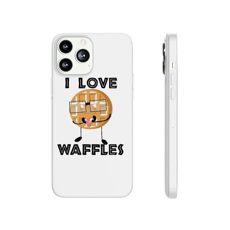 I Love Waffles  Waffle Love Pun Phonecase iPhone
