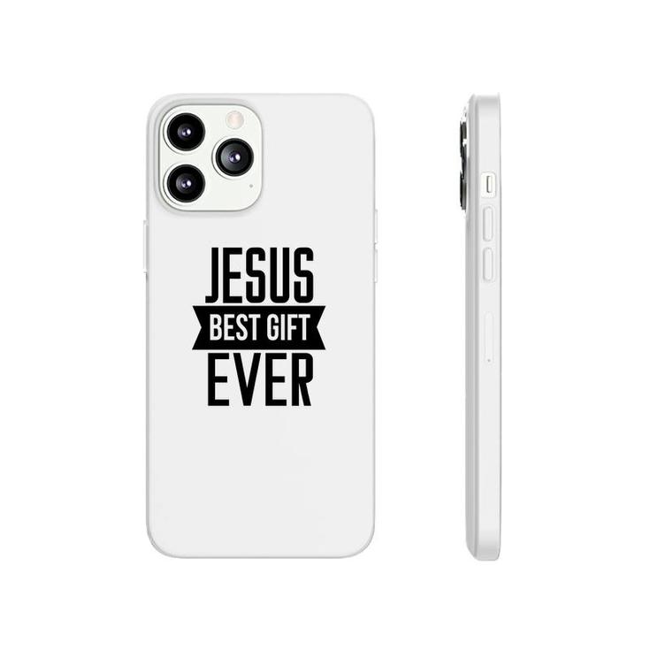 Jesus Best Gift Ever Bible Verse Black Graphic Christian Phonecase iPhone