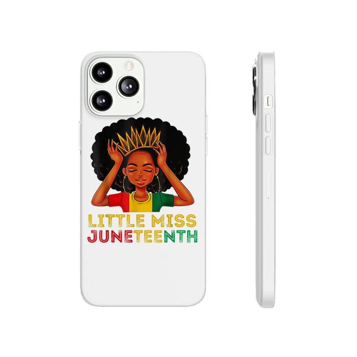 Kids Little Miss Juneteenth Black Girl Melanin Cute Toddler   Phonecase iPhone