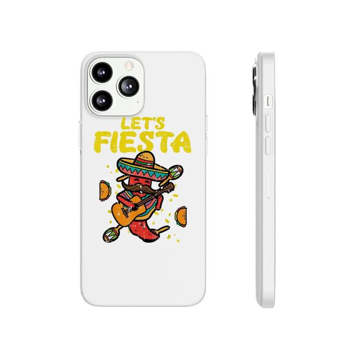 Lets Fiesta Jalapeno Funny Cinco De Mayo Mexican Party  Phonecase iPhone