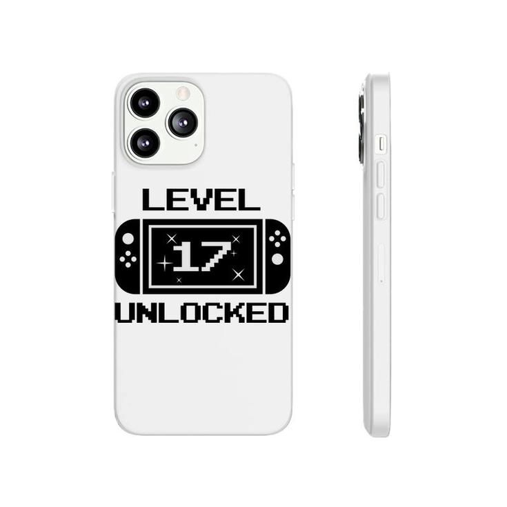 Level 17 Black Gamer 17Th Birthday Great Phonecase iPhone