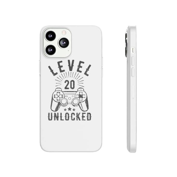 Level 20 Unlocked Simple Gamer 20Th Birthday 20 Years Old Phonecase iPhone
