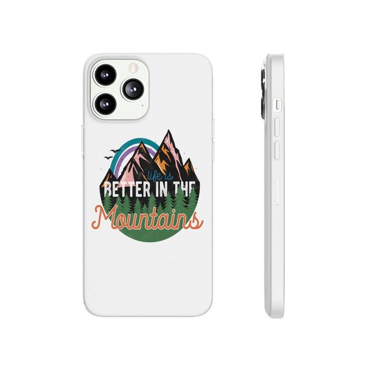Life Is Better In The Mountains Wild Life  Vintage Style Phonecase iPhone