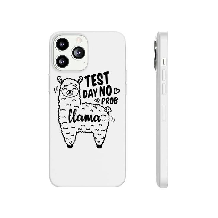 Llama Test Day No Prob Llama Black Graphic Phonecase iPhone