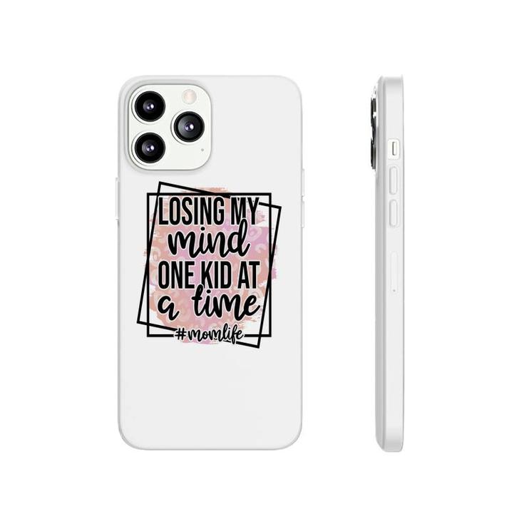 Losing My Mind One Kid At A Time Momlife Vintage Mothers Day Phonecase iPhone