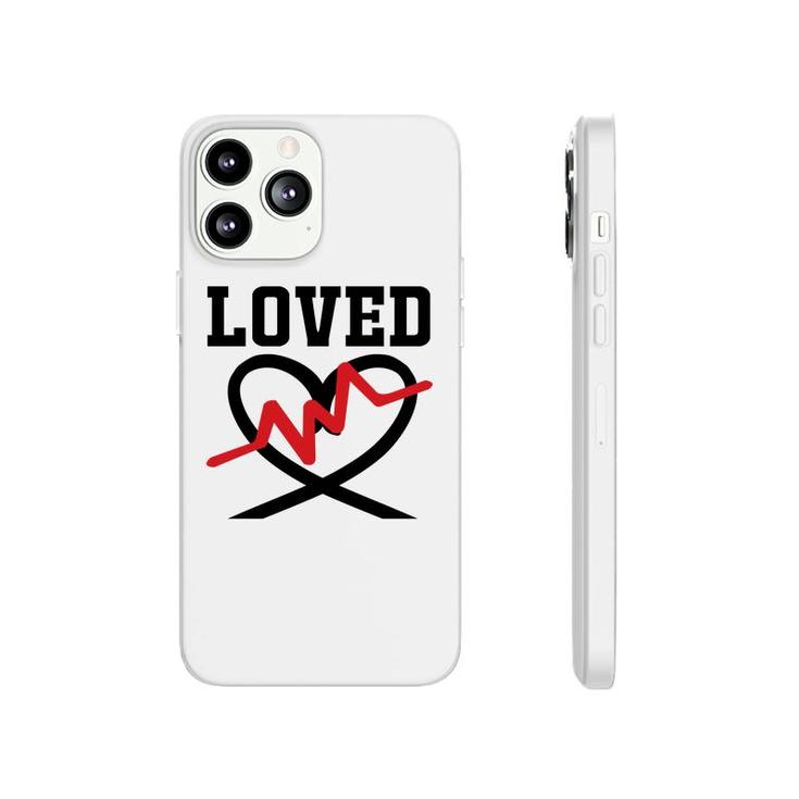 Loved Bible Verse Black Graphic Heart Black Christian Phonecase iPhone
