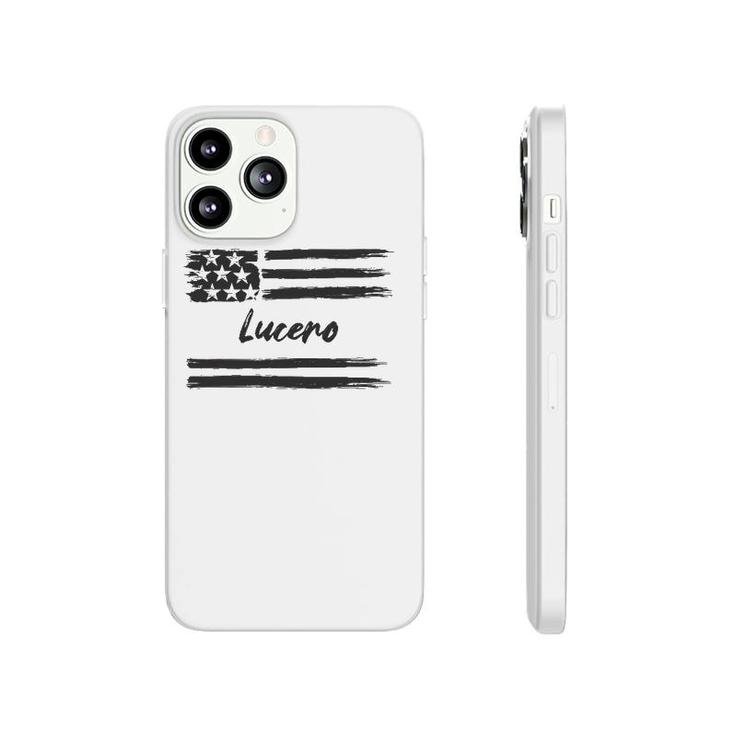 Lucero - Personalized Name Stars And Stripes Usa Flag Phonecase iPhone
