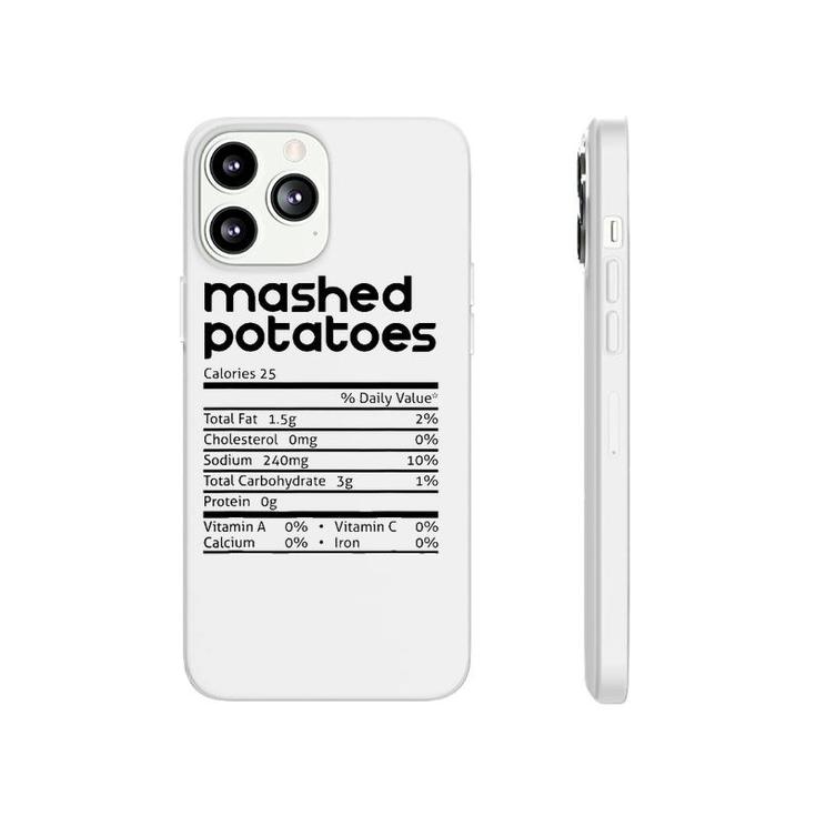 Mashed Potato Nutrition Facts Funny Thanksgiving Christmas Phonecase iPhone