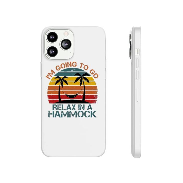 Mens Funny Sunset Hammock Quote Summer Beach Party Cool Hammock Phonecase iPhone