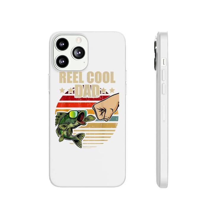 Mens Reel Cool Dad Retro Fishing Fathers Day Gift Fist Bump  Phonecase iPhone