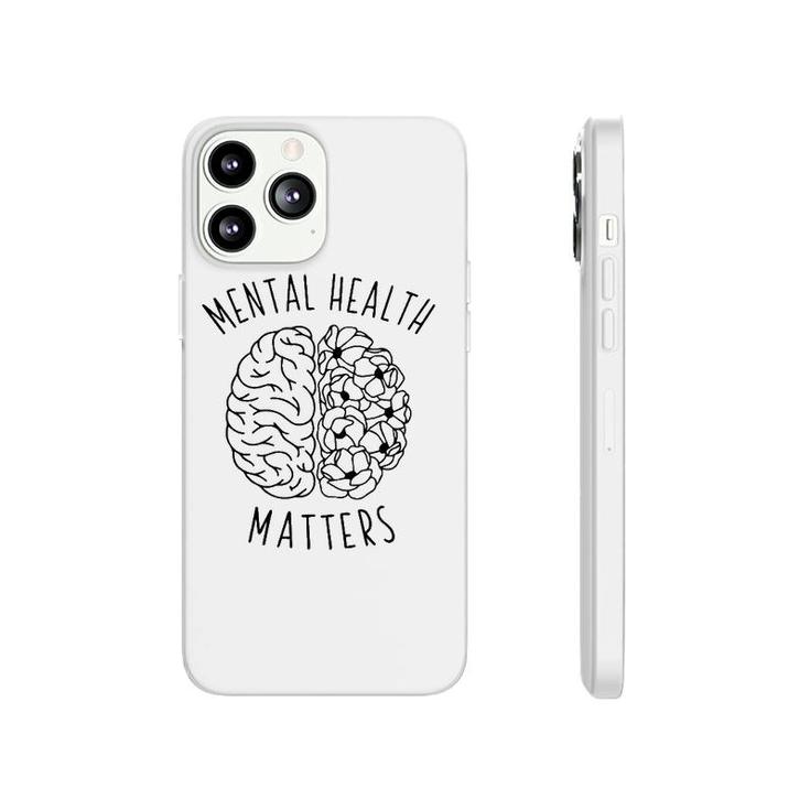 Mental Health Matters Human Brain Graphic Health Awareness Phonecase iPhone